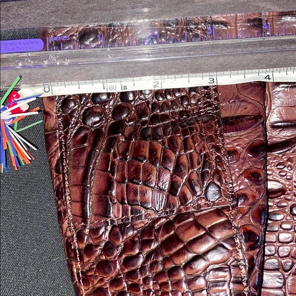 COPY - Brahmin Croc Embossed Leather Tote Bag - Picture 5 of 15